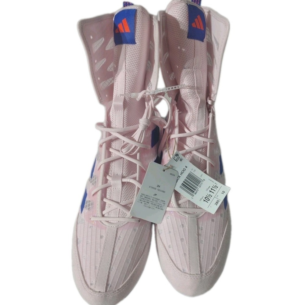 Adidas Box Hog 4 Boxing Shoes Pink Blue Orange IH2733 Men's Size 10.5 New NWOB